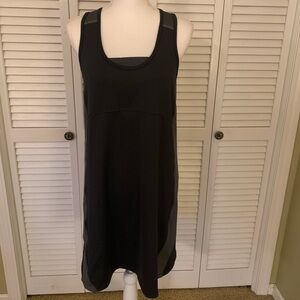 REI women’s Black & Grey Sporty Sleeveless Dress Size L